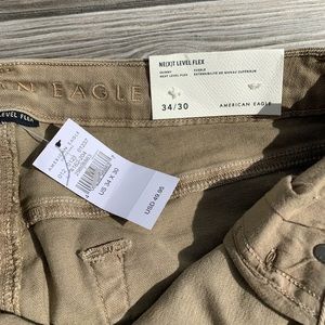NWT American Eagle Flex Jean Khaki color 34x30